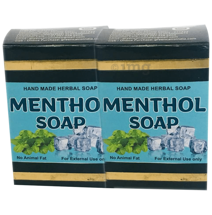 Green Cairo Menthol Special Hand Made Herbal Soap (100gm Each)