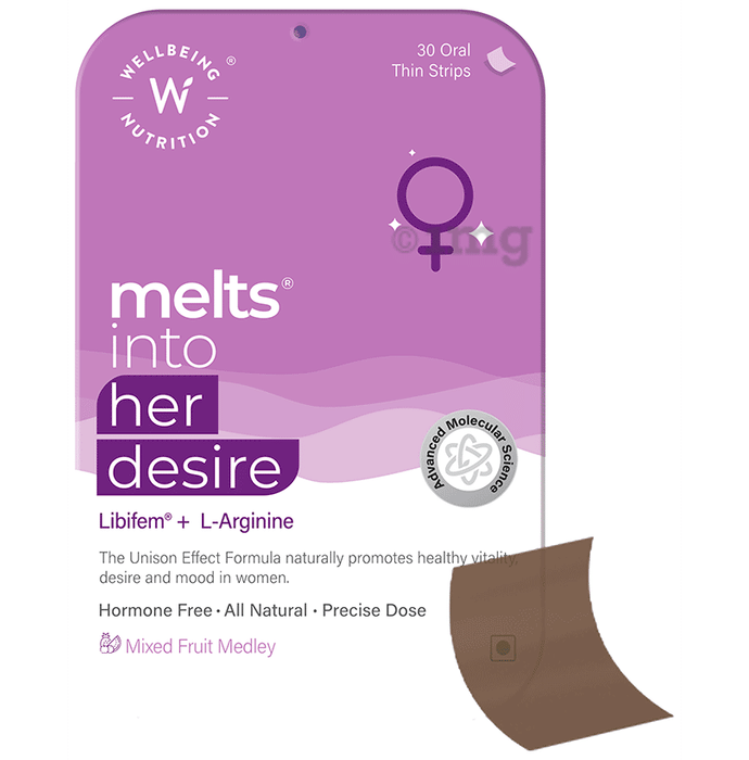 Wellbeing Nutrition Melts Into Her Desire Disintegrating Strip