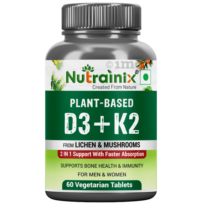Nutrainix Plant-Based  D3 + K2 Tablet