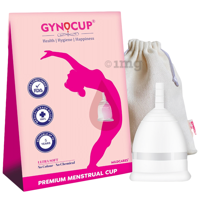 Gynocup White Reusable Menstrual Cup Large