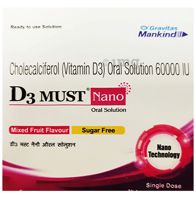 D3 Must Nano Oral Solution Mixed Fruit Sugar Free