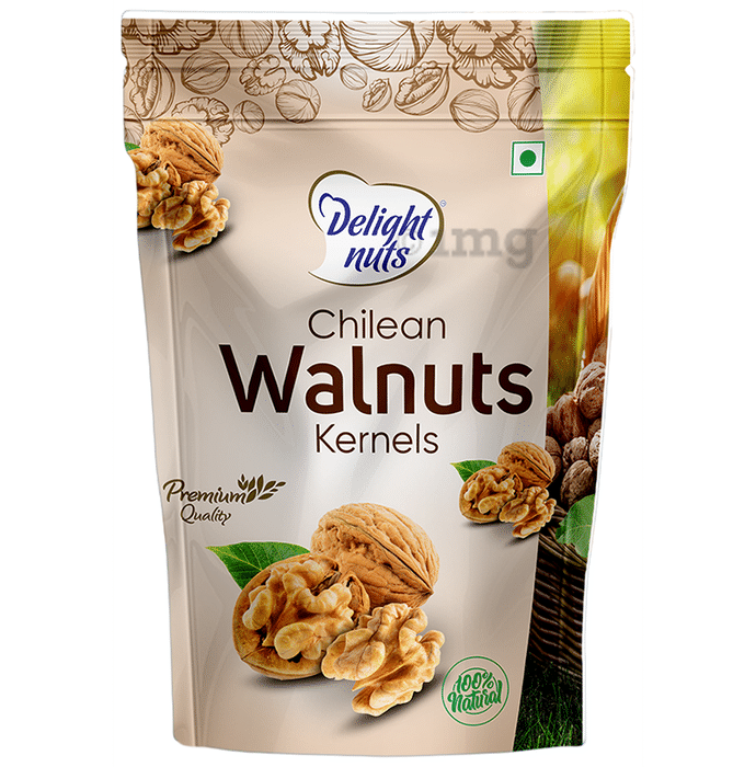 Delight Nuts Chilean Walnuts Kernels | Premium Quality (200gm Each)