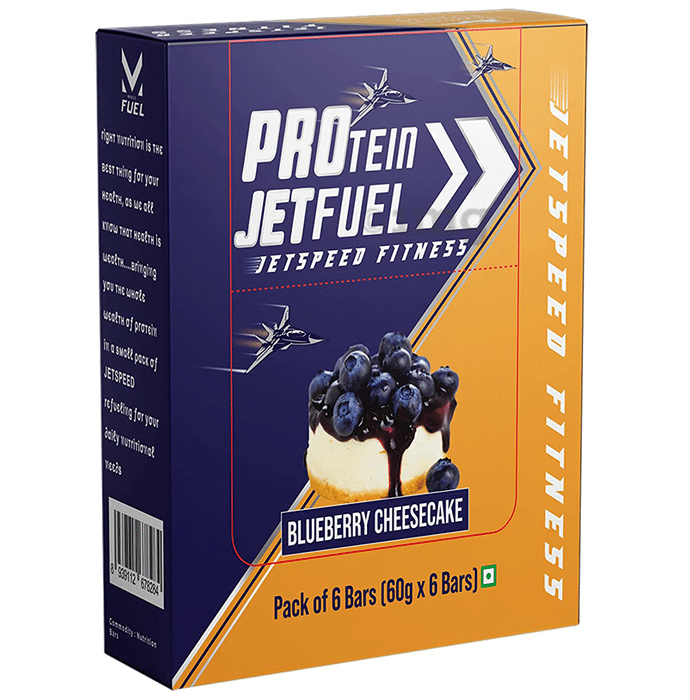Topgun Fitness Protein Jetfuel Bar (60gm Each) Blueberry Cheesecake