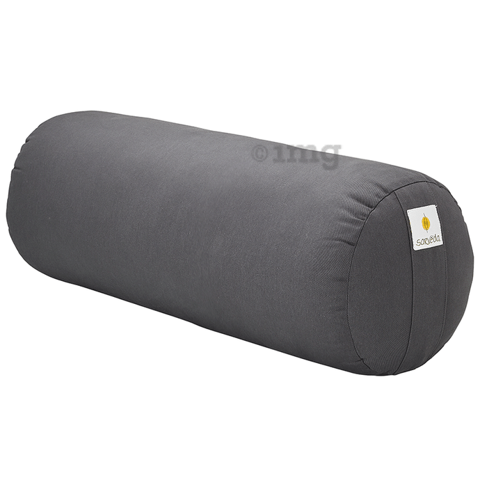 Sarveda Yoga Bolster Made from Organic Cotton Dark Grey