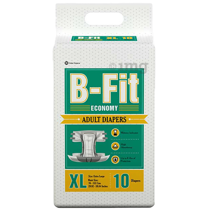 B-Fit Economy Adult Diapers (10 Each) XL