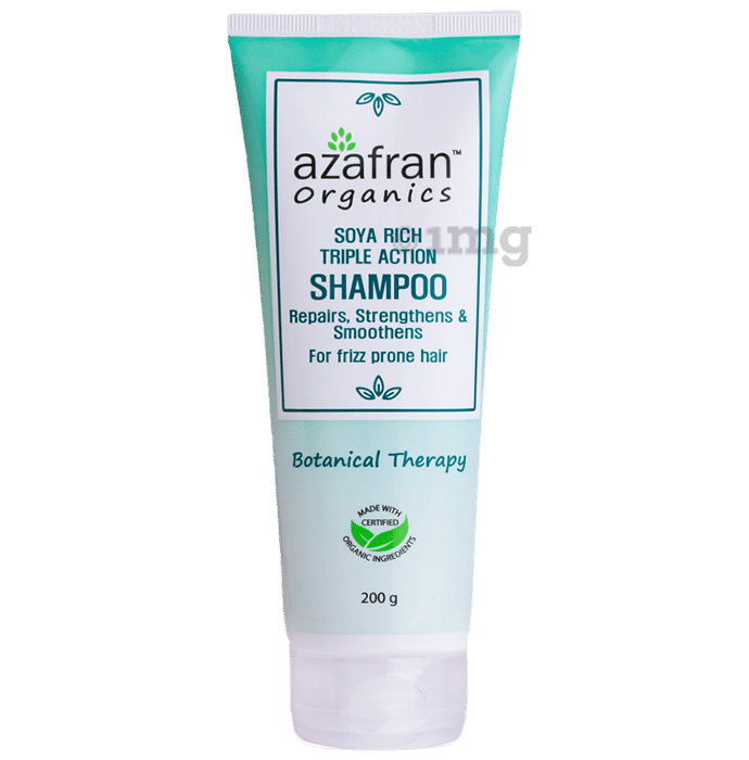 Azafran Organics Soya Rich Triple Action Shampoo