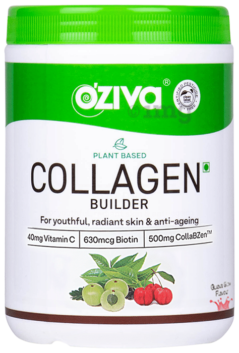 Oziva Plant-Based Collagen Builder | Nutrition Care Powder Guava