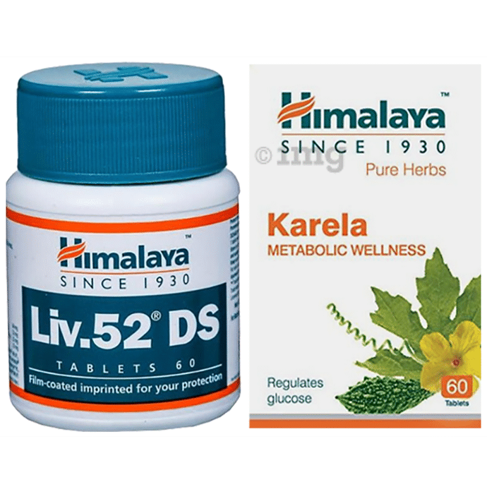 Himalaya Combo Pack of Liv. 52 DS Tablet (60) & Karela Tablet (60)