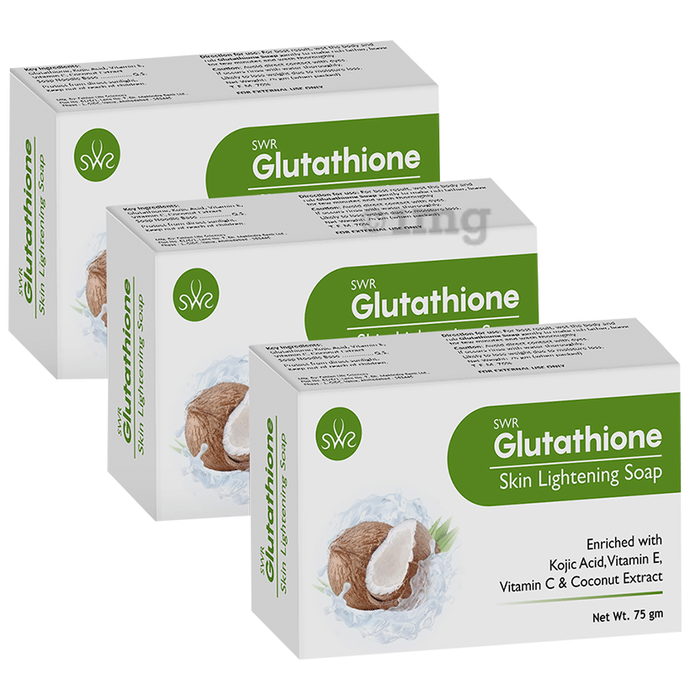 SWR Glutathione Skin Lightening Soap (75gm Each)