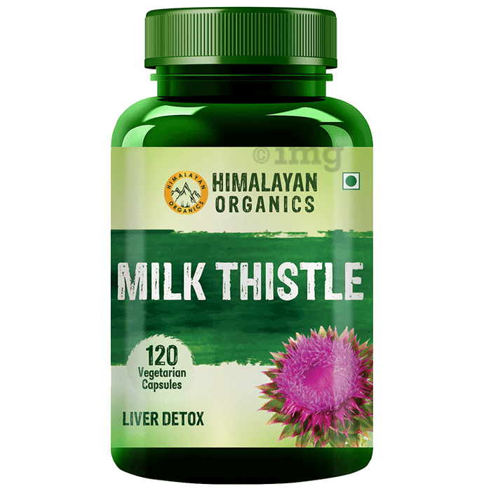 Himalayan Organics Milk Thistle 800mg Vegetarian Capsule