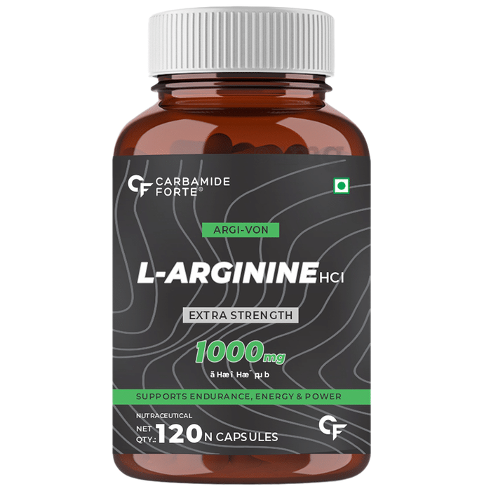 Carbamide Forte L-Arginine HCL 1000mg | Capsule for Endurance, Energy & Power