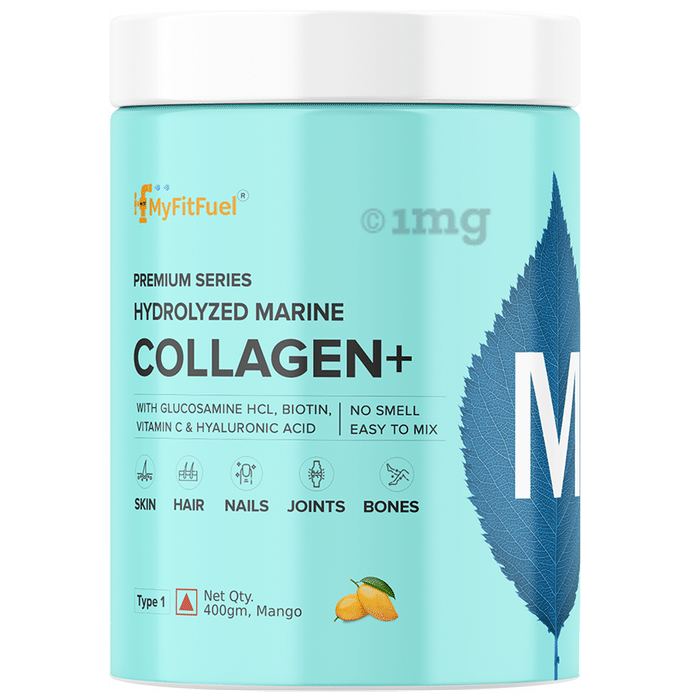 MyFitFuel Premium Series Hydrolyzed Marine Collagen+ with Glucosamine Mango