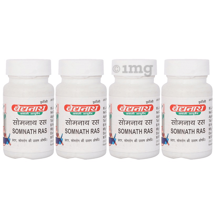 Baidyanath (Jhansi) Somnath Ras Tablets (80 Each)