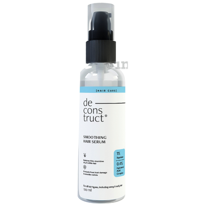 Deconstruct Smoothing Hair Serum, 1% Squalane + 0.4% Hyaluronic Acid Complex