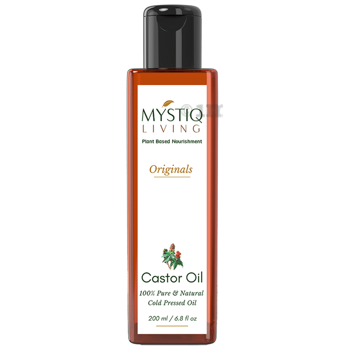 Mystiq Living Castor Oil Cold Pressed for Hair Growth
