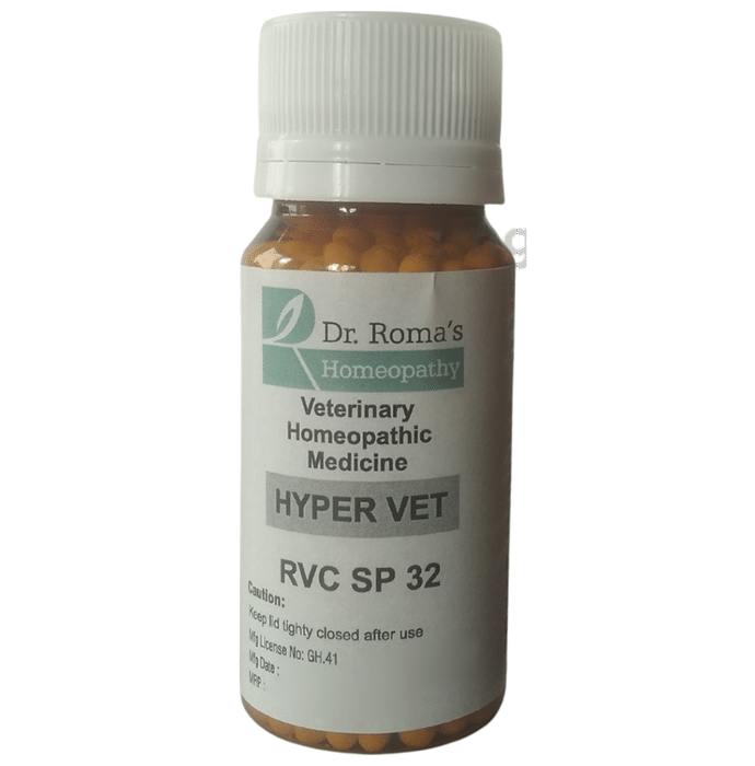 Dr. Romas Homeopathy RVC SP 32 Hyper Vet Globules