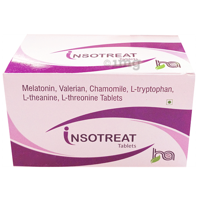 Insotreat | Melatonin | with Natural Sleep Support Supplement and Relaxing Botanicals Tablet