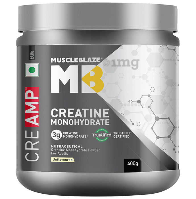 MuscleBlaze MB Creatine Monohydrate | For Muscle Strength, Lean Body Mass & Energy Unflavoured
