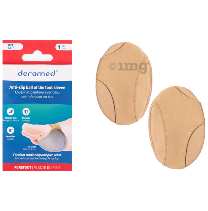 Deramed Anti-Slip Ball of the Foot Sleeve Large