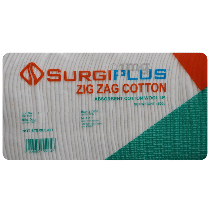 Surgiplus Absorbent Cotton Wool Zig Zag