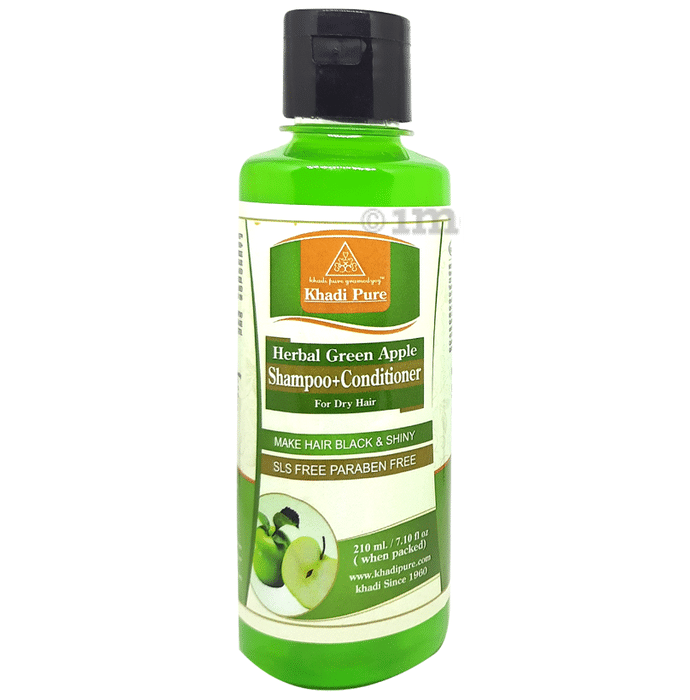 Khadi Pure Herbal Green Apple Conditioner+Shampoo SLS-Paraben Free