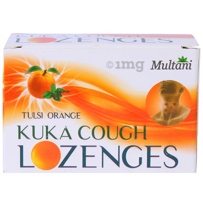 Multani Kuka Cough Lozenges (6 Each) Tulsi Orange