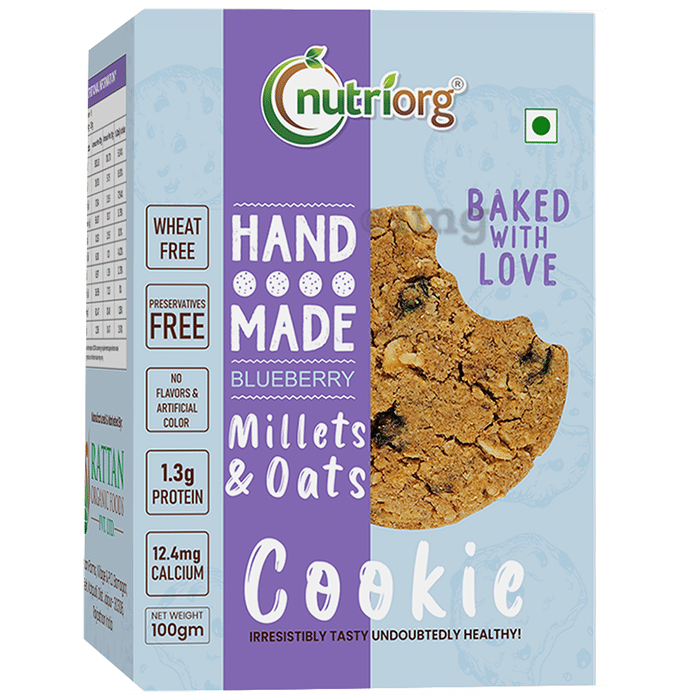 Nutriorg Blueberry Oats & Millets Cookie