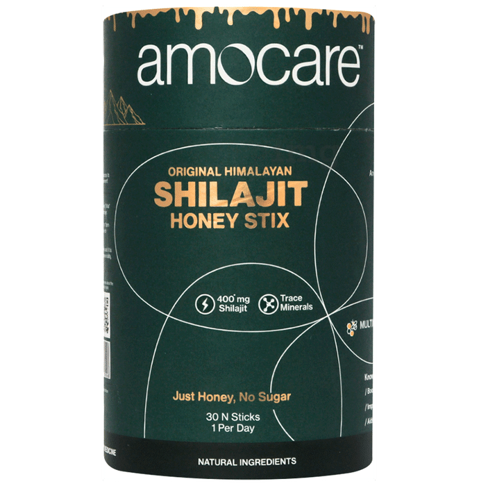 Amocare Original Himalayan Shilajit Honey Stix | Just Honey, No Sugar