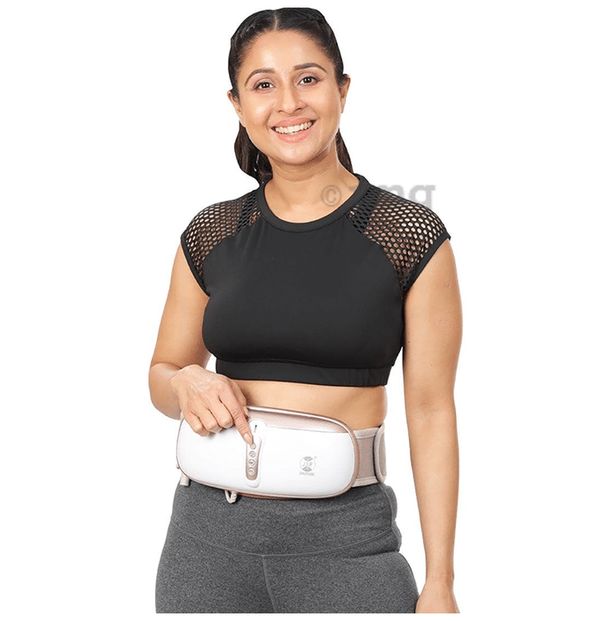 JSB HF59 Oscillatory Slimming Massage Belt with Roller White