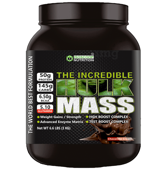 Isoscoop Nutrition The Incredible Hulk Mass Chocolate Cream Powder
