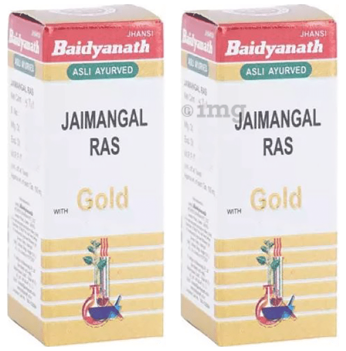 Baidyanath (Jhansi) Jaimangal Ras with Gold Tablets (5 Each)