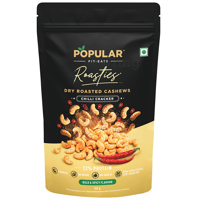 Popular Essentials Roasties Dry Roasted Cashew Chilli Cracker