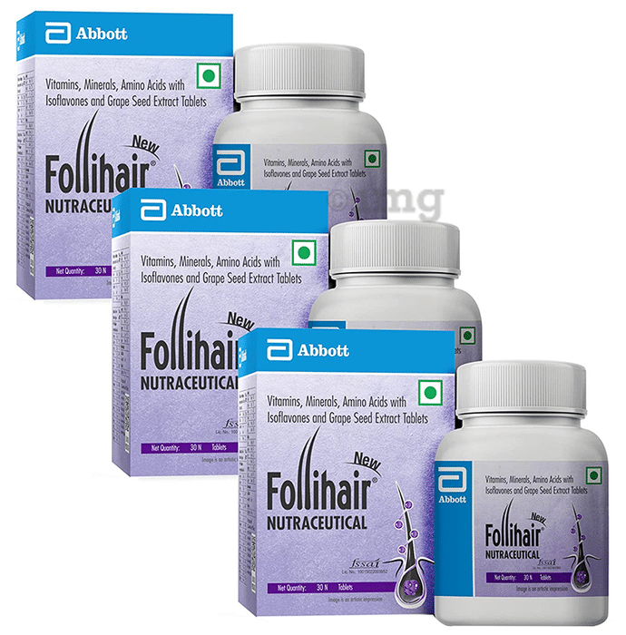 New Follihair Tablet for Hair Strength & Nourishment (30 Each)