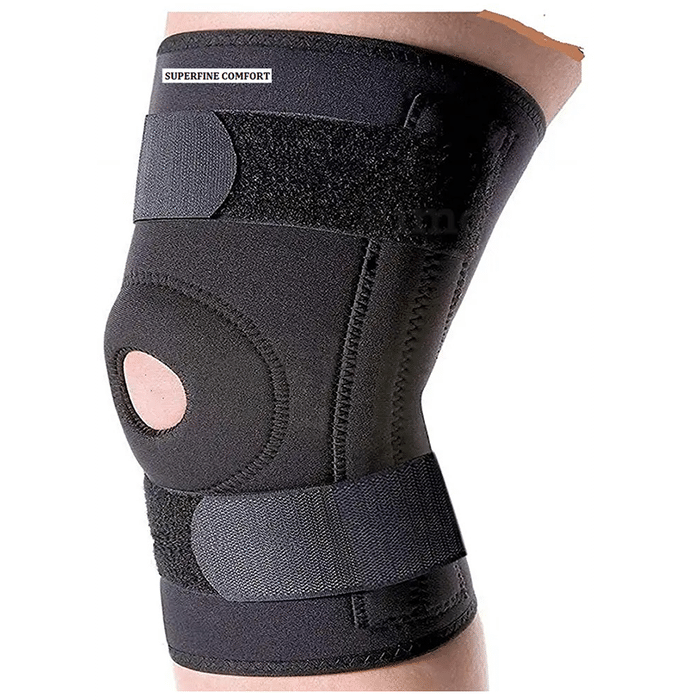 Superfine Comfort Adjustable Knee Cap with Hinged Support for Knee Pain ...