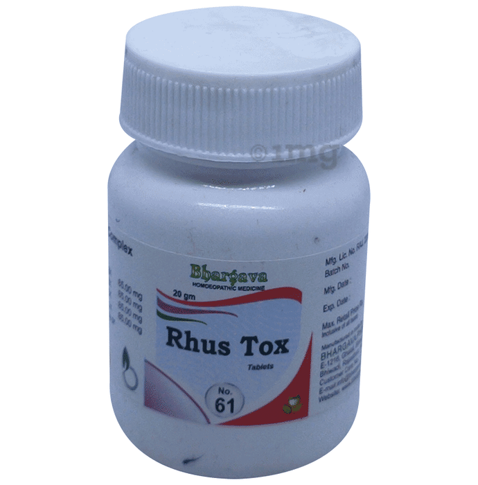 Bhargava Rhus Tox No.61 Tablet