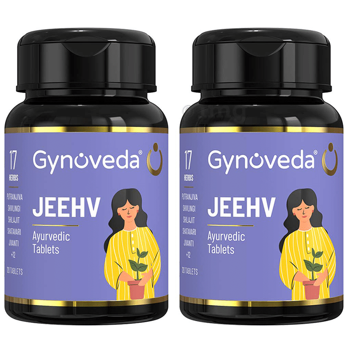 Gynoveda Jeehv Ayurvedic Tablet (120 Each) | For Women's Reproductive Health