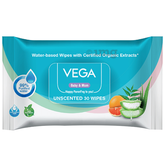 Vega Baby & Mom Unscented Baby Wipes