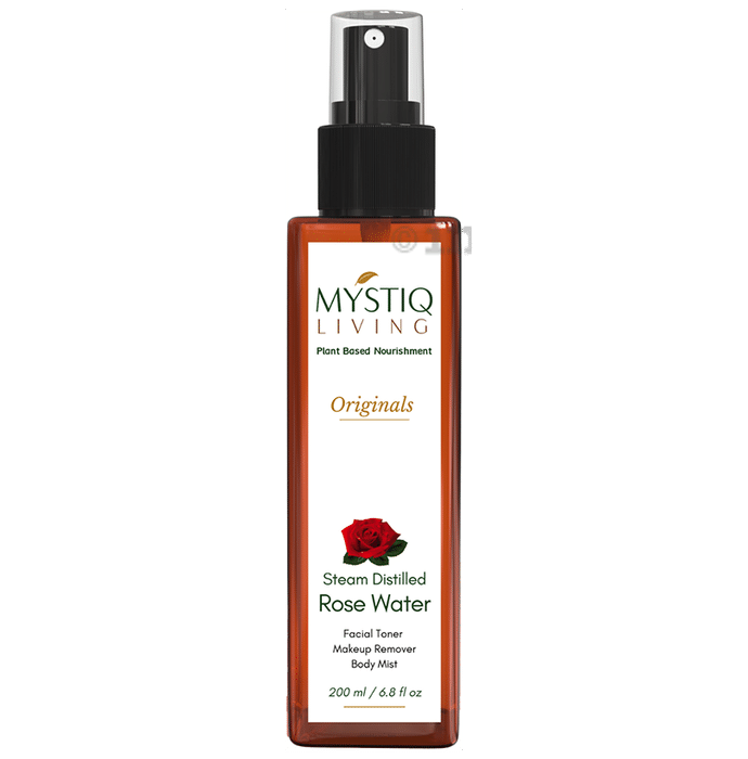 Mystiq Living Rose Water Facial Toner for Face | Steam Distilled