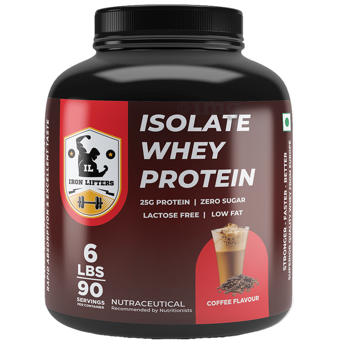 Iron Lifters Isolate Whey Protein Powder Coffee