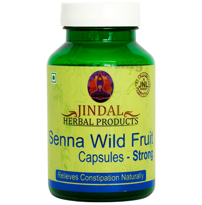 Jindal Herbal Senna Wild Fruit Capsules-Strong (60 Each) Buy 2 Get 1 Free