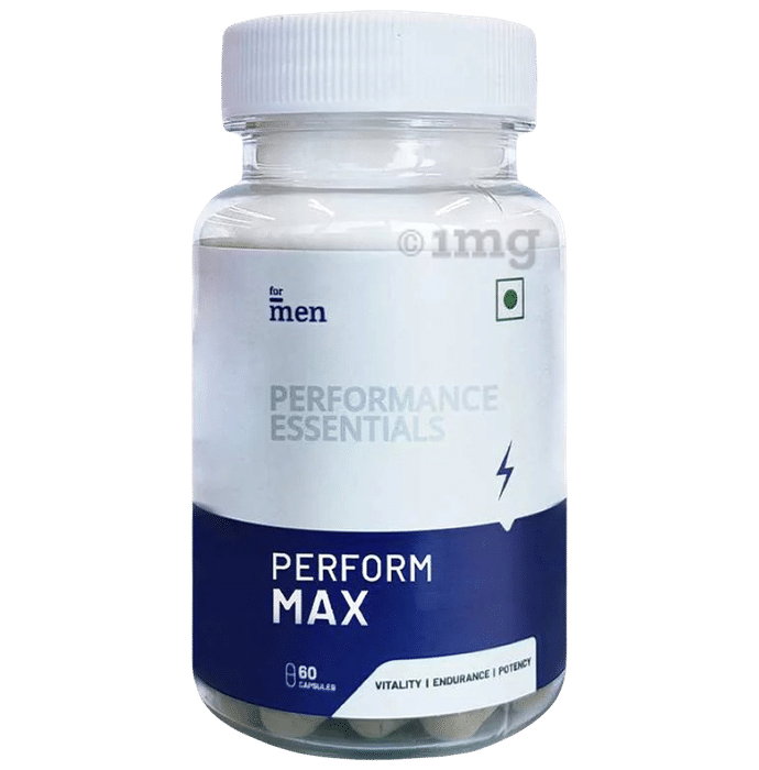 ForMen Perform+ | With Ashwagandha, Safed Musli, Vitamin D3 for Vitality & Strength | Capsule