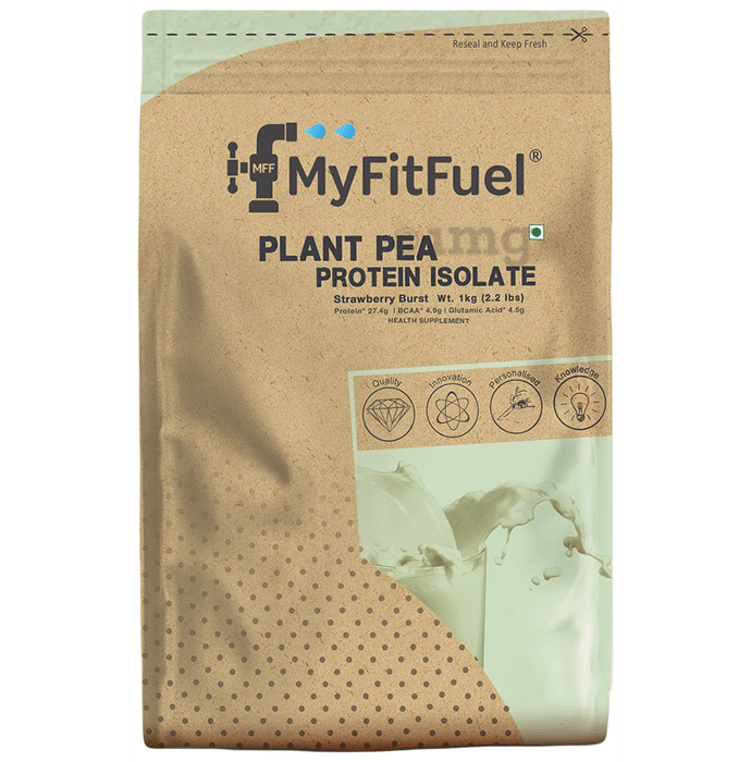 MyFitFuel Plant Pea Protein Isolate Powder Strawberry Burst