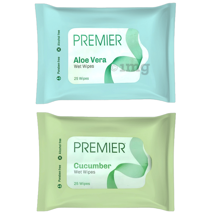 Premier Wipes (25 Each) Cucumber and Aloe Vera