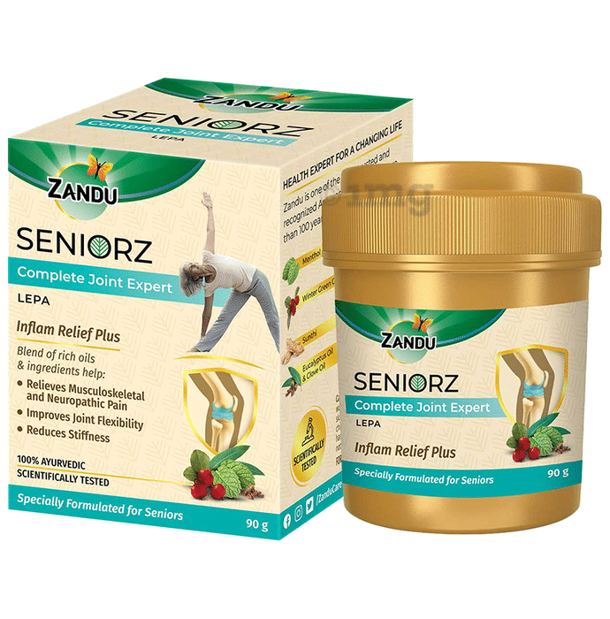 Zandu Seniorz Complete Joint Expert Lepa | Helps Reduce Muscular & Joint Pain