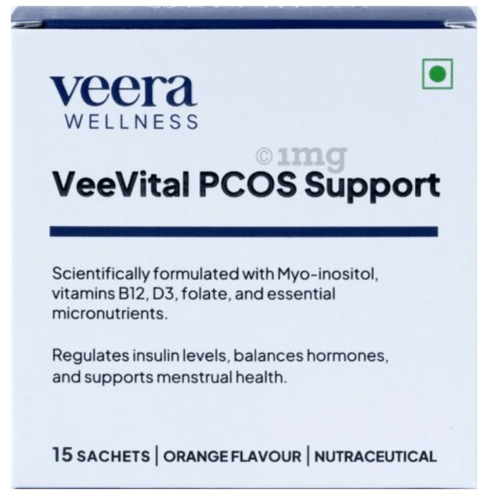 Veera Wellness VeeVital PCOS Support Sachet (15 Each) Orange