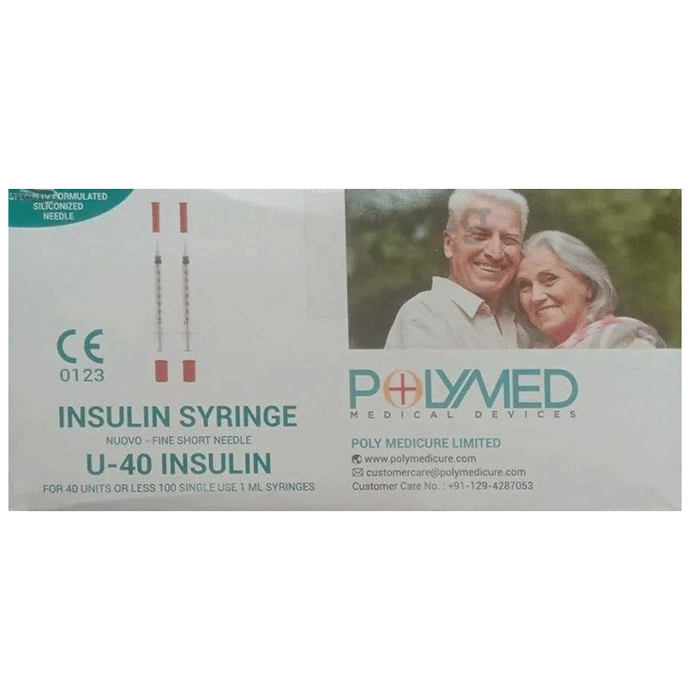 Poly Medicure Insulin Syringe U40 (Multi Pack) 30G