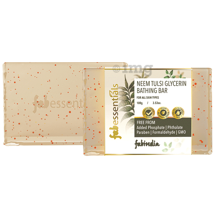 Fabessentials Neem Tulsi Glycerin Bathing Bar