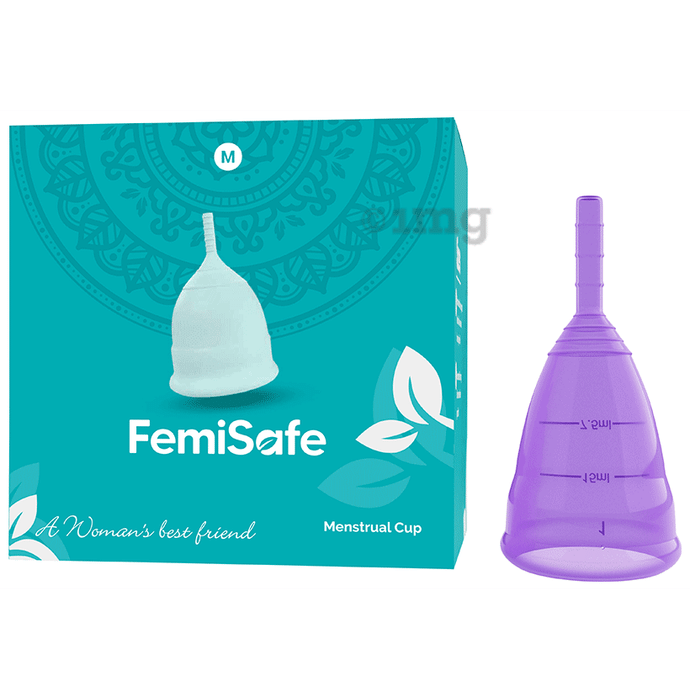 Femisafe Medium Reusable Menstrual Cup Large Purple