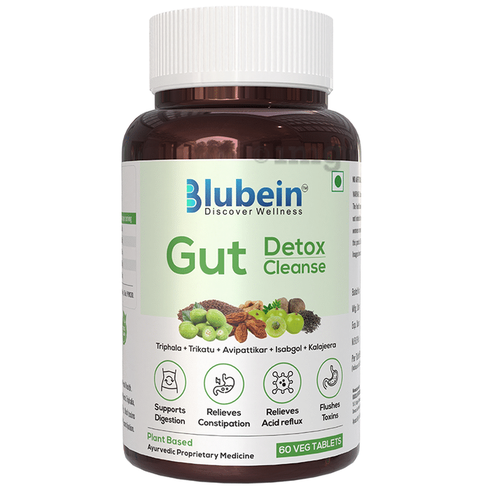 Blubein Gut Detox Cleanse Veg Tablets (60 Each)