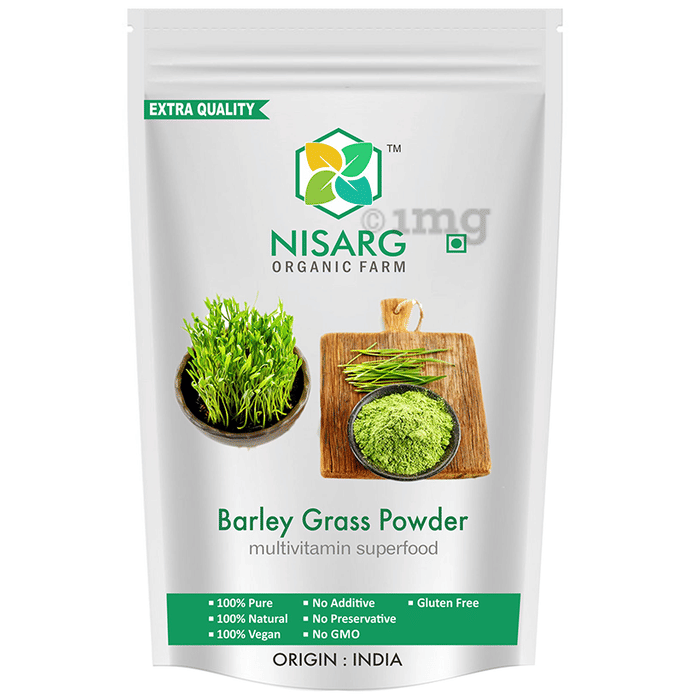 Nisarg Organic Farm Barley Grass Powder Buy packet of 200.0 gm Powder